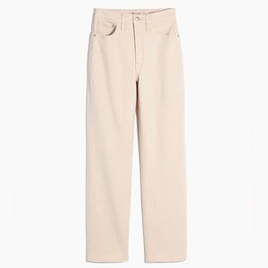 NWT Madewell Perfect Vintage Straight Jean - Off White Sz 32